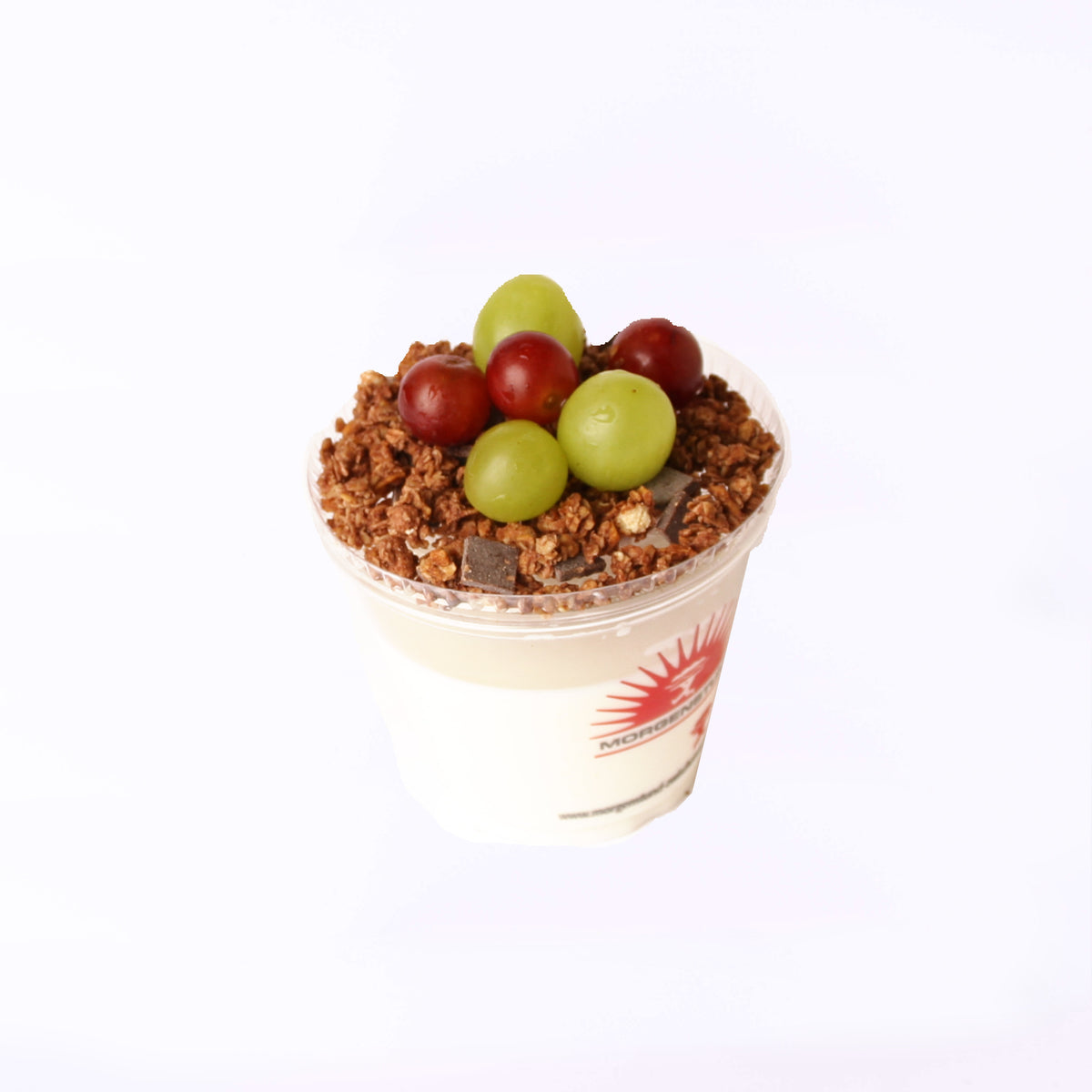 Joghurt mit Müsli und Trauben