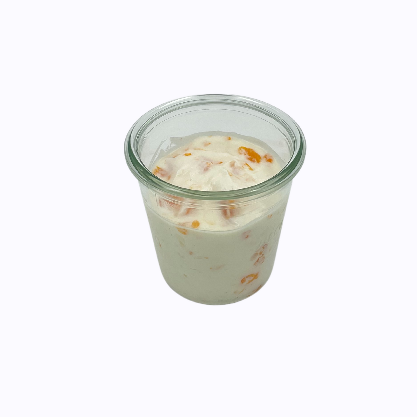 Mandarinencreme mit Granola im WECK-Glas
