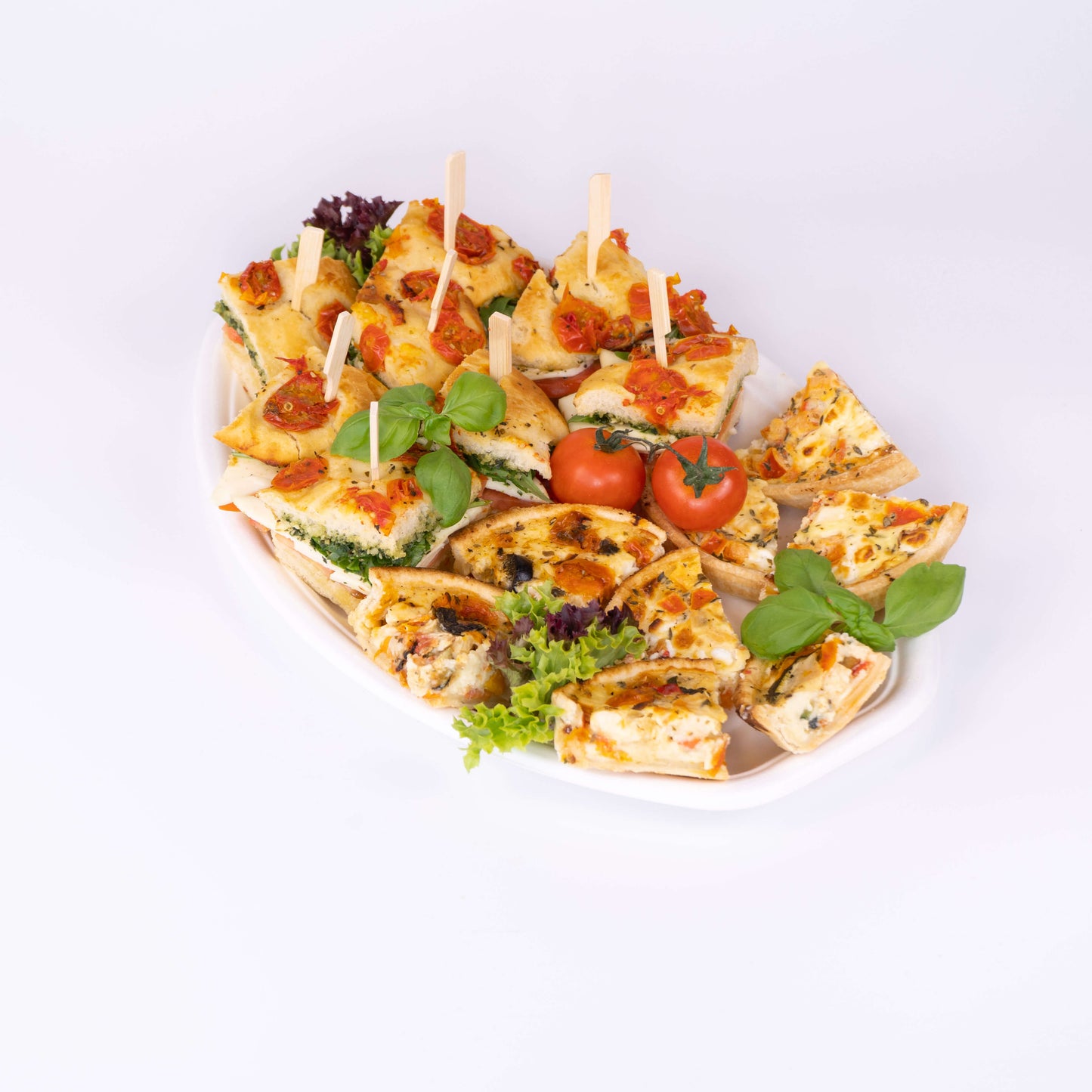 Herzhafte Platte (Variante 12 als Teil eines Lunches) mit: